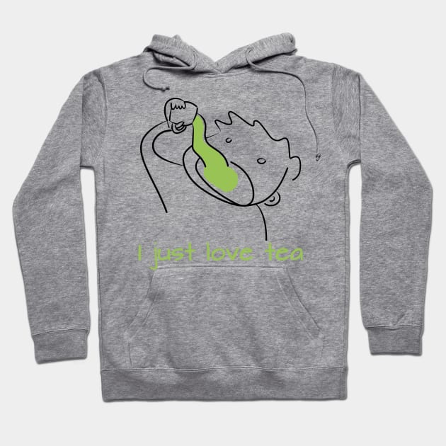 I really love tea Hoodie by Octeapus